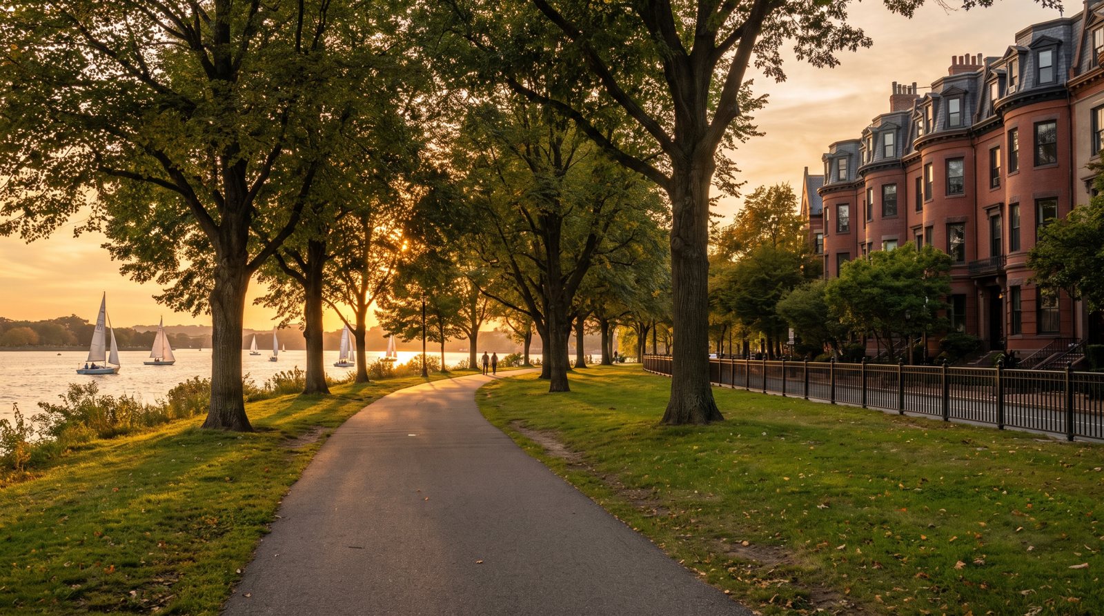 The Charles River Esplanade near Back Bay